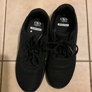 Athletic memory foam sneakers.